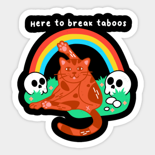 Break Taboos Sticker